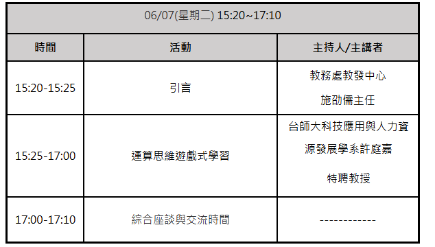 議程