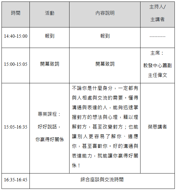 議程