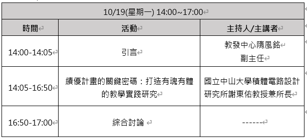活動流程